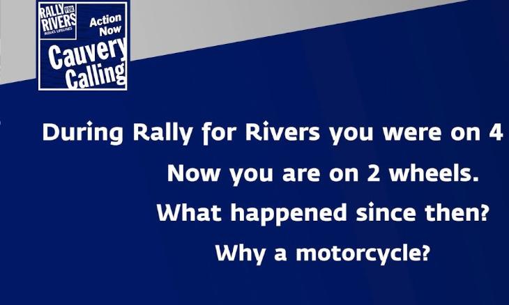 Why is Sadhguru Riding a Motorcycle for Cauvery Calling?