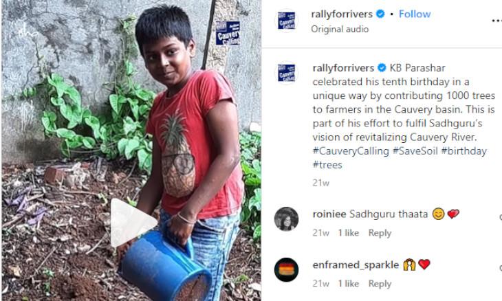A 10-Year-Old Boy's Gift to Cauvery