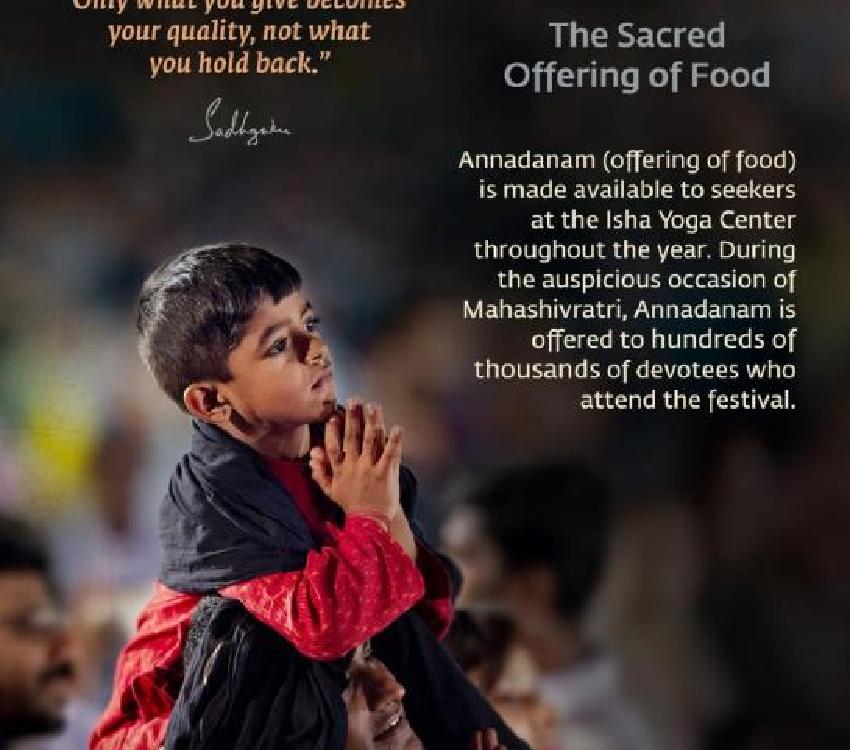 Annadanam - The Sacred Offering of Food 2022 - Georgina