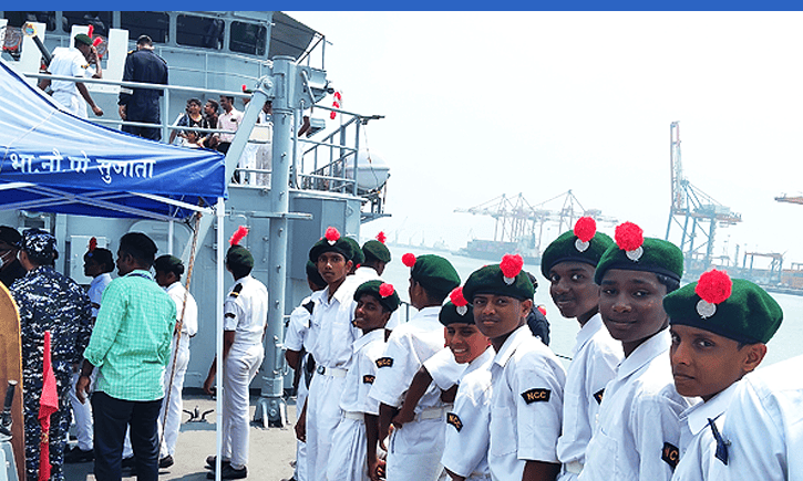 Isha Vidhya Article | Educational Excursions | Naval Ship Visit
